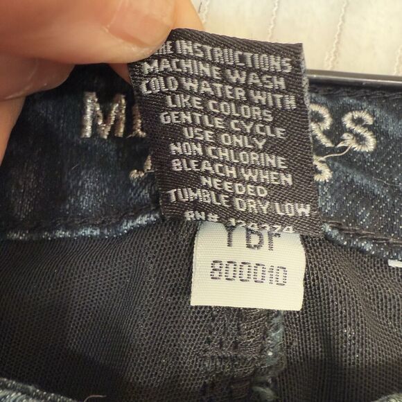 Members Jeans Straight Leg Sz‎ 10 Dark Blue Denim - Picture 14 of 16